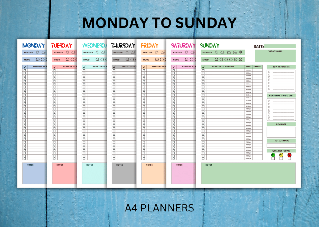 PRINTABLE INCOME PLANNER